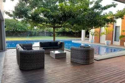 Elite 600m/square Villa with garden in Grand Bay