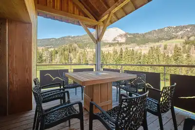 Image de Chalet \"Les 3 Som\" avec vue sur la montagne, terrasse privée et Wi-Fi