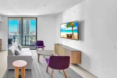 Image de 2-bedroom condo in amazing Miami with fitness room, Ac, WiFi, heated pool