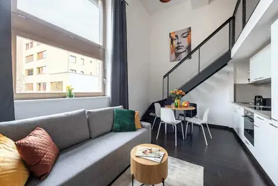 Image de Modern loft-studio near metro KĹ™iĹľĂkova