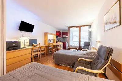 Image de Studio Les Cybèles - Vue Alpes | 3 Pers. | Terrasse & Wi-Fi