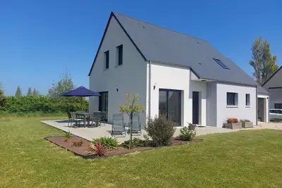 Image de Maison confortable à Réville, animaux admis, vélos fournis