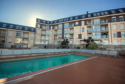 Jardines del Mar residential pool and beach