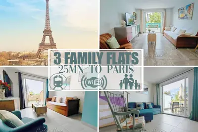 Image de 25 min from Paris city center \/ Free parking & quiet neighborhood
