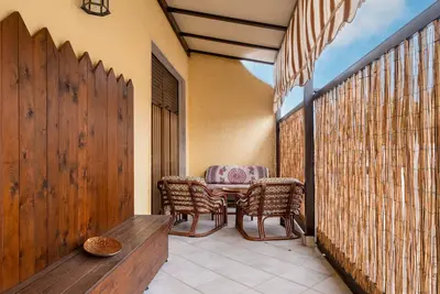 Image de Maison de vacances 'Anima Blu' avec vue sur la mer, terrasse privée et climatisation