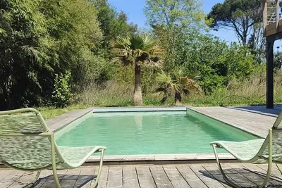 Image de Belle et grande maison avec piscine a louer sur le Bassin d'Arcachon