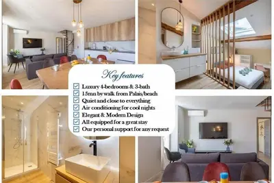 Image de Luxieux Duplex 1 au centre de Cannes, 4 chambres