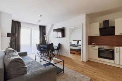 Image de 2-bedroom apartment in enchanting Wien with WiFi, Ac, terrace and grill