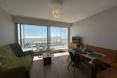 Studio cabine vue mer avec balcon à Saint-Jean-de-Monts