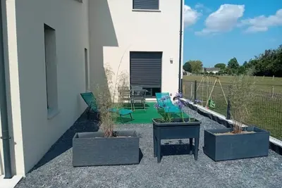 Image de Champ de blé apt rdc près de Bayeux avec terrasse et parking