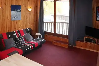 Image de Studio 4 pers. au cœur des Orres 1650, balcon sud, proximité commerces