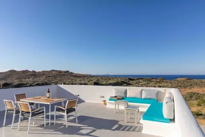 Maison de vacances 'Unique Naxian House' avec vue sur la mer, Wi-Fi et climatisation