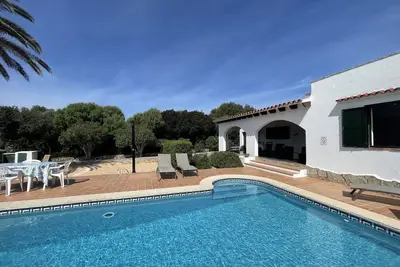 Image de 450m. from Es Caló Blanc! Menorquin Villa with Pool and Garden; Cap den Font.