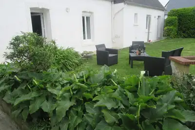 Image de Maison familiale à 300 m de la mer avec jardin clos, classée 3 étoiles.