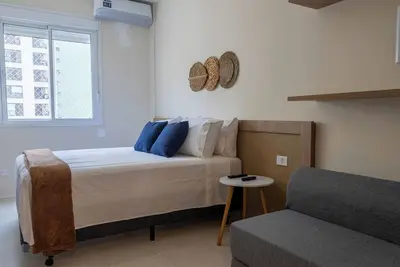 Apto com Wi-Fi frente mar - Conforto e Praticidade