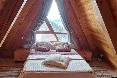 Image de Chambre d'hôte  Suite  en haut du chalet  - 4  personnes - 2 lits double dans 2 espaces