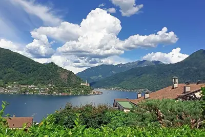 Image de Sup Apt rental with private beach at Lugano lake