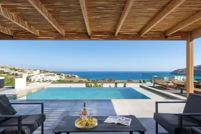 Image de Majestic Rhodes Villa | Villa Kallithea | 4 Bedrooms | Breathtaking Sea Views | Private Heated Pool & Jacuzzi | Lovely Furnished Terrace | Shaded Outdoor Dining Area | Prime Location | Lindos