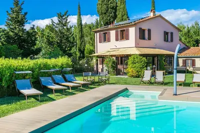 Image de Maison de vacances privée avec climatisation, piscine privée, Wifi, Tv, patio, vue panoramique