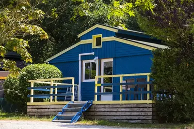 Image de Chalet Bleu 35m² - 1 chambre - mezzanine 6 personnes