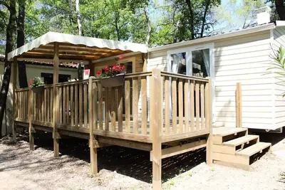 Image de Mobil Home Komfort 29m2 2 Schlafzimmer mit Klimaanlage 4 Personen