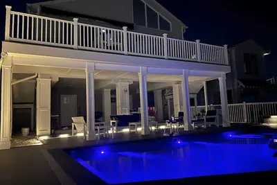 Bring your boat! Bay Front Contemporary with New  In-ground Salt Water Pool