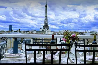 Eiffel tower incredible view
