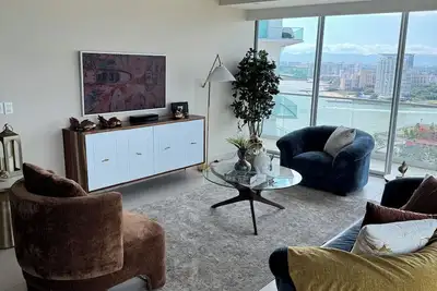 Image de Luxury Beachfront Condo at Icon Vallarta\nCharming one bedroom on the 24th floor!