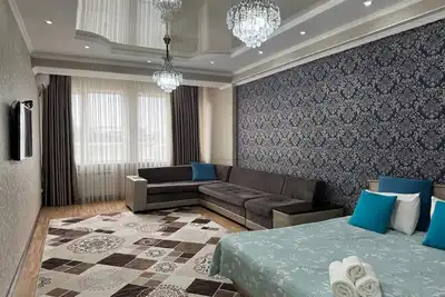 Image de Chic 1-bedroom apartment in cool Bishkek with WiFi, AC⁸⁸⁸