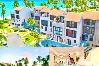Brisas Beach Front Condo at Palmas Del Mar with 24-hr security
