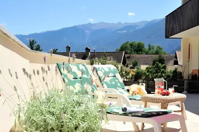 Image de Appartement 'Schnatzhof Typ B4' avec vue sur les montagnes, piscine partagée et Wi-Fi