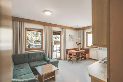 Image de Appartement 'Schnatzhof Typ B9' avec vue sur les montagnes, piscine partagée et Wi-Fi