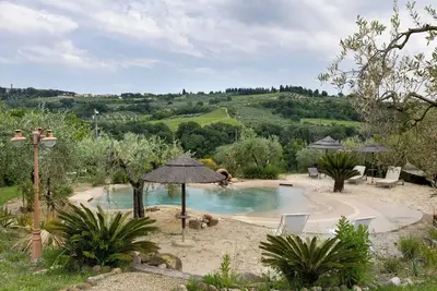 Image de Villa 'Virgilio Colline Del Chianti' avec vue sur les montagnes, Wi-Fi et climatisation