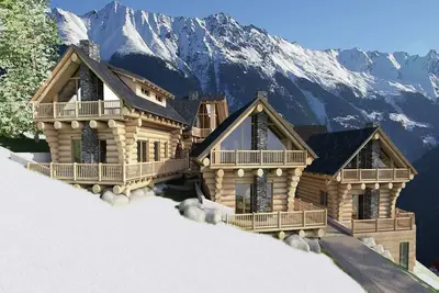 Image de Chalet en bois avec terrasse Ă Ladis