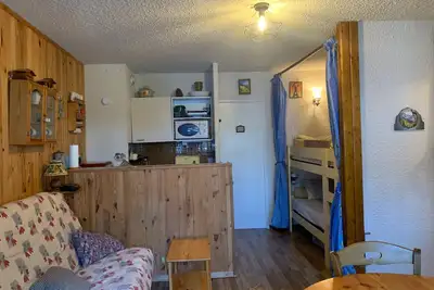 Image de Studio spacieux à Pra-Loup 1500 - 4 pers, balcon, proche télécabine