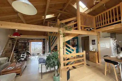 Image de Chalet avec vue pour gens heureux!