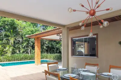 Image de Bz40 House 180m from the beach with private pool