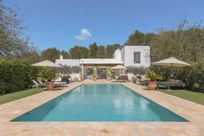 Elegant Blakstad Villa in Ibiza’s Heart | 4 Bedrooms, Private Pool, Fenced