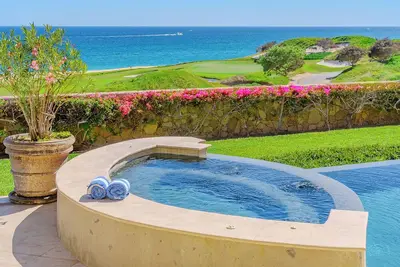 New to Vrbo! Ocean & Golf Views with Hacienda-Inspired Luxury
