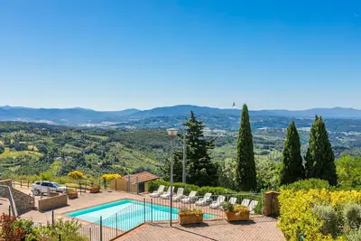 Image de Confortable appartement avec Wifi, piscine, climatisation, Tv, terrasse et vue panoramique