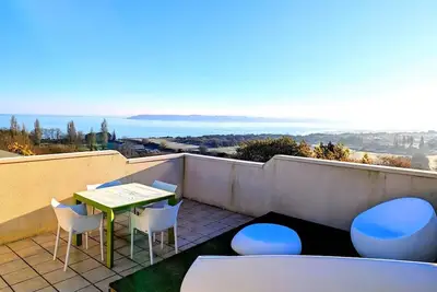 Image de Le 4 saisons - Terrasse avec vue mer panoramique
