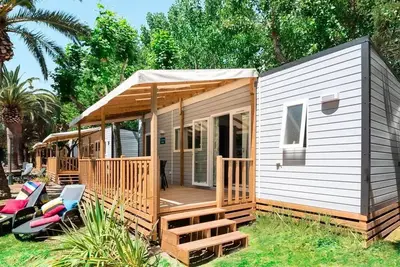 Image de Mobil-home | Premium Azure | 3 Ch. | 6 pers. | Terrasse surélevée | Tv