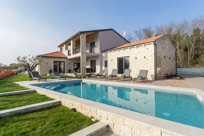 Image de Villa Harmony for 8 people in Central Istria with 50 m2 private pool and sea view