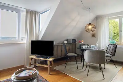 Image de Appartement 'Gute Nacht In Der Acht' avec vue sur le lac, jardin privé et Wi-Fi