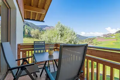 Image de Appartement de vacances 'Baumannhof Apartment Aria' avec vue sur la montagne, terrasse commune et Wi-Fi