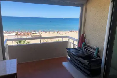 Image de Canet-Plage, T2 40 M2+terrasse 8m2, parking couvert, climatisation, wifi fibre.