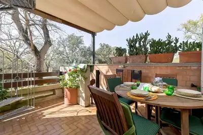 Image de Maison de vacances avec Wifi, climatisation, Tv, terrasse, animaux admis, vue panoramique, parking