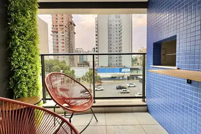 Image de 1 bedroom, balcony and barbecue next to Barigui