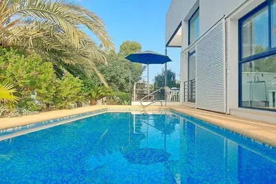 Villa moderne avec piscine privée à Moraira, proche plage, 6 pers.