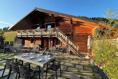 Image de Ferme restaurée 8/12 pers 140 m2, prestations luxe. \nAnimaux acceptés
